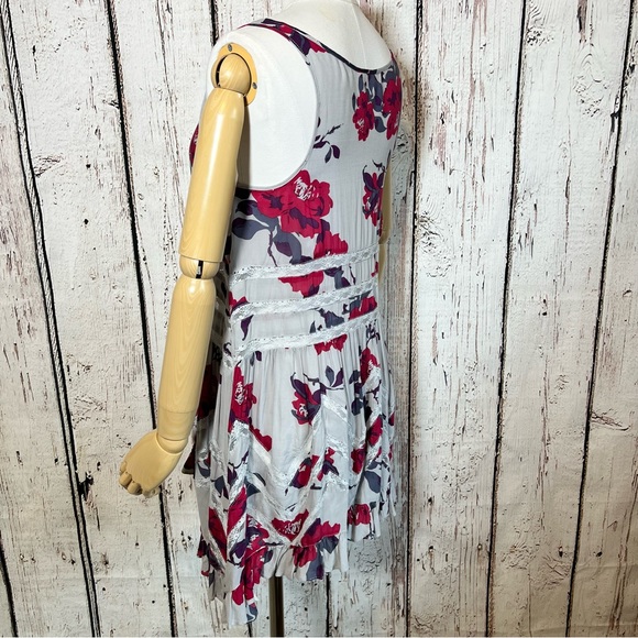 πHPπ Free People Intimacy Voile and Trapeze Slip Lace Floral Dress Size XS - Picture 7 of 15